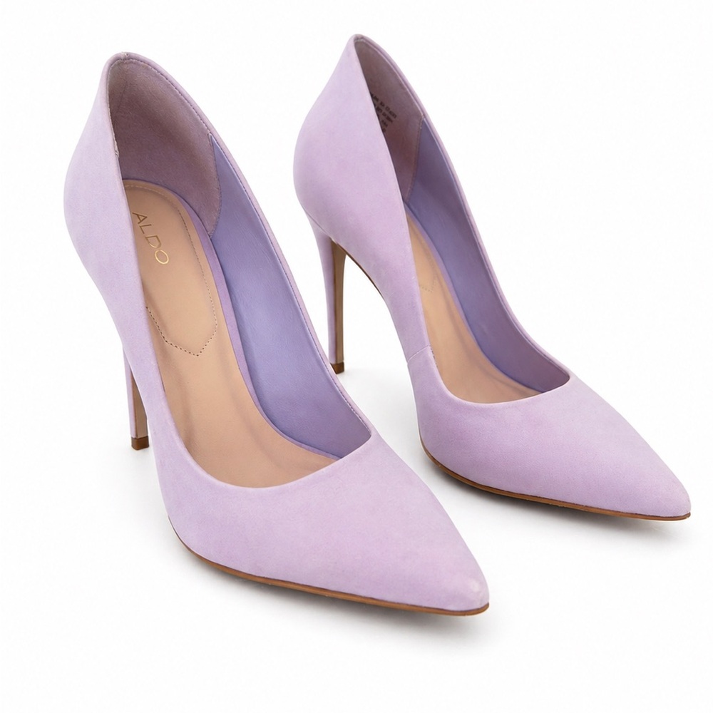 ALDO Lavender Pointed Toe Stiletto Heels | Size 8 (EU 38.5) | Classic Pumps - Picture 3 of 6